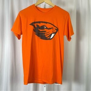 Russell Athletic Small OSU Beavers Collegiate Logo Graphic Tee Shirt Sporty